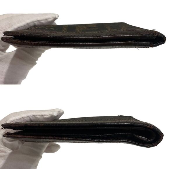 Fendi Bifold Wallet - FF Zucca - unisex - designer - fabric - leather - brown - Picture 4 of 16